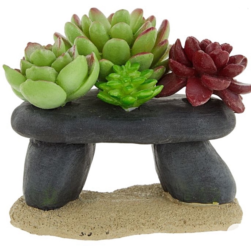 🆕 Top Fin Succulent Cave Aquarium Tank Ornament